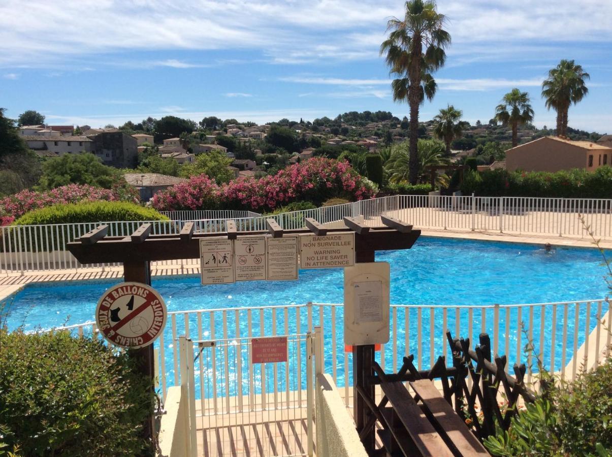 Au Calme Dans Hameau Fleuri Joli Studio 3 Pers Piscine Parking Wi-Fi 방스 외부 사진